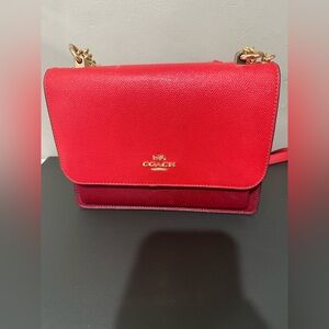 Coach Vibrant Red Crossbody Bag